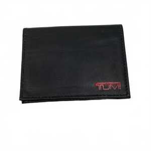 Tumi Black Leather Wallet | OS Regular